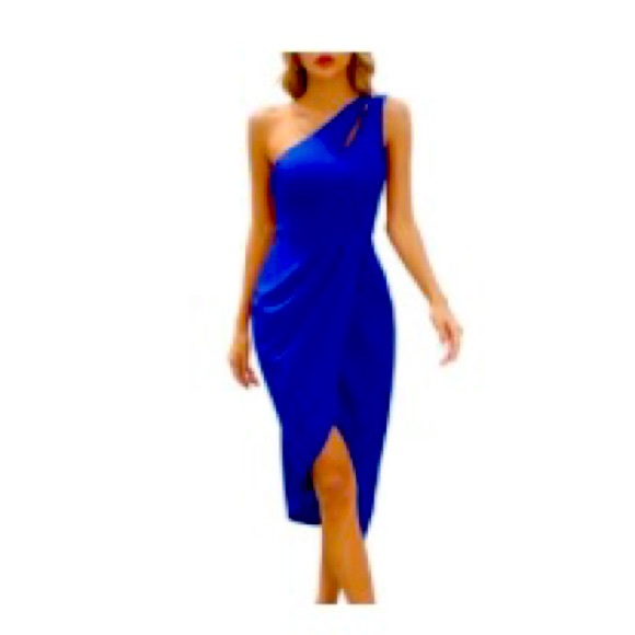 Dresses & Skirts - One-shoulder Bodycon Midi Dress